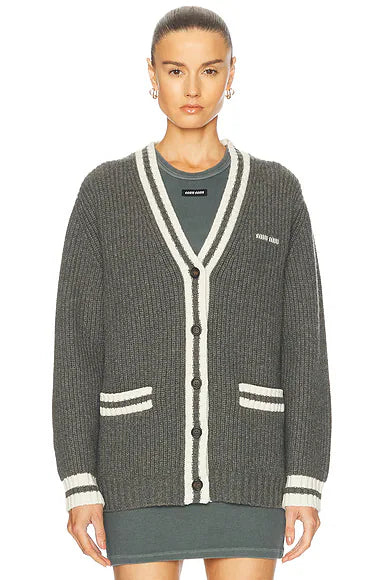 Miumiu - Stripped V-neck cardigan
