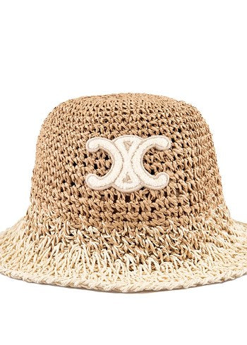 Celine TRIOMPHE HAT IN RAFFIA