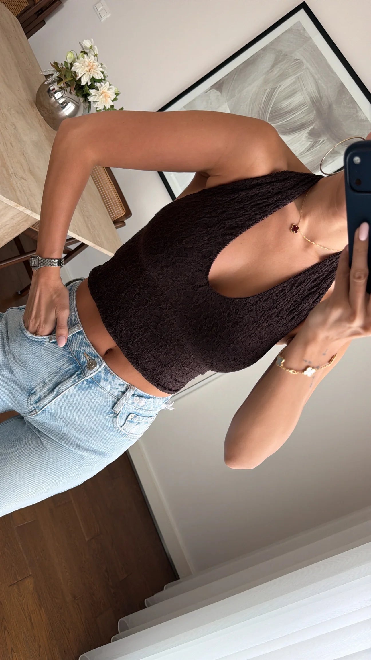 DETAILED LACE BLOUSE- NEW