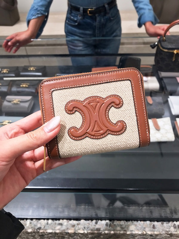 Celine Compact zipped wallet Smooth calfskin