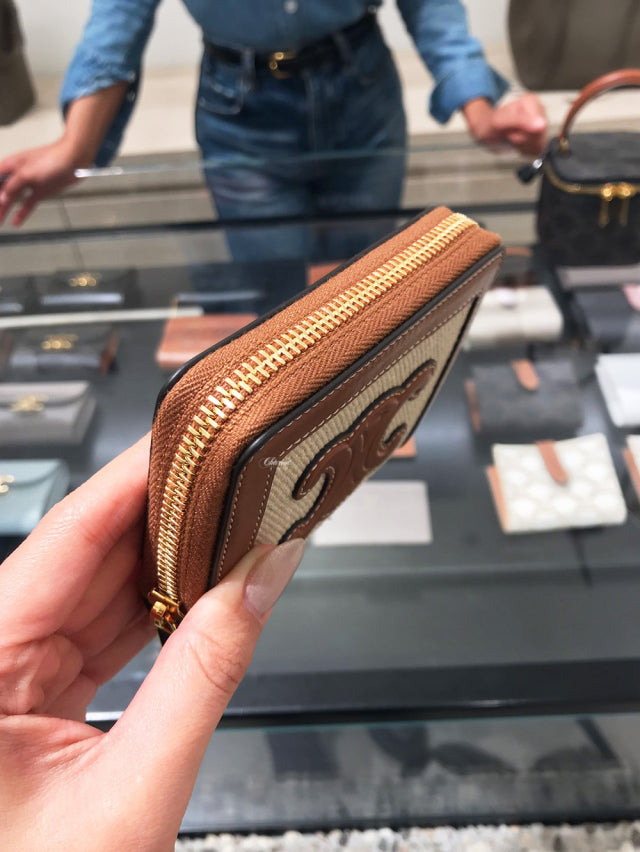 Celine Compact zipped wallet Smooth calfskin
