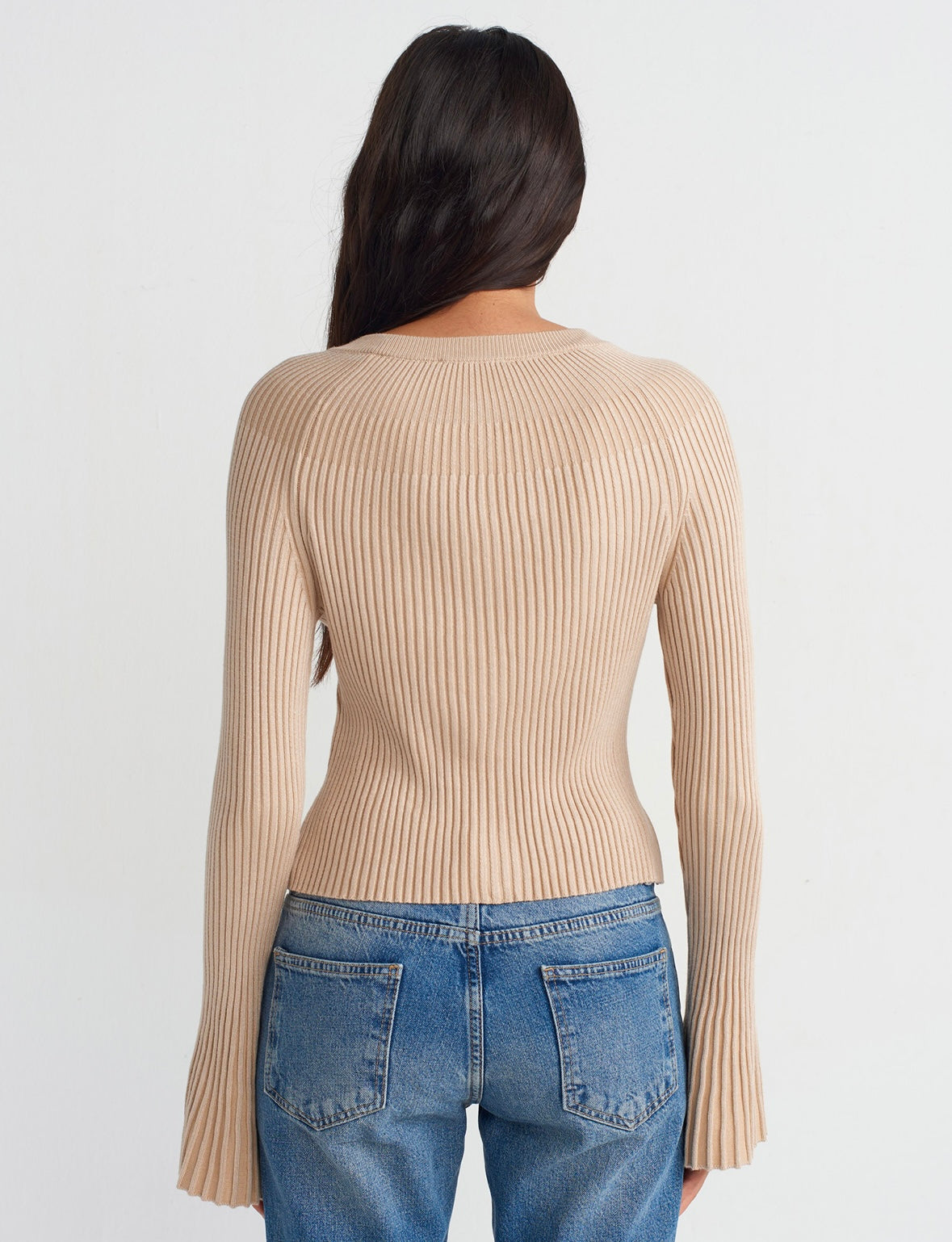 Spanish -Sleeve Knit Cardigan