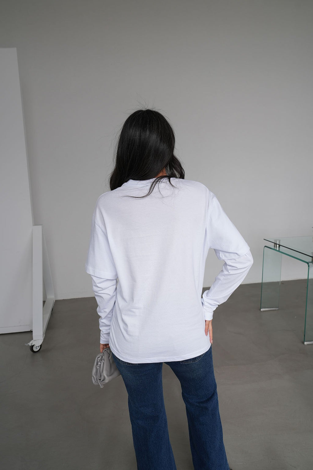 Champion-Long sleeve sweatshirt