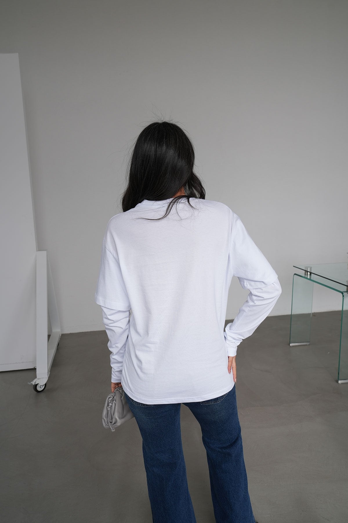 Champion-Long sleeve sweatshirt