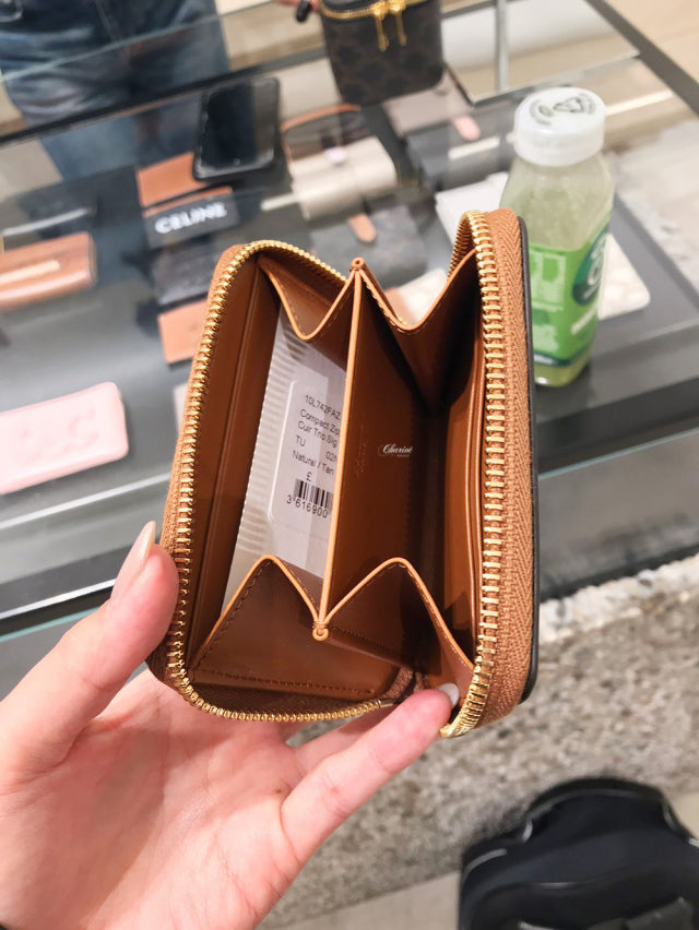 Celine Compact zipped wallet Smooth calfskin