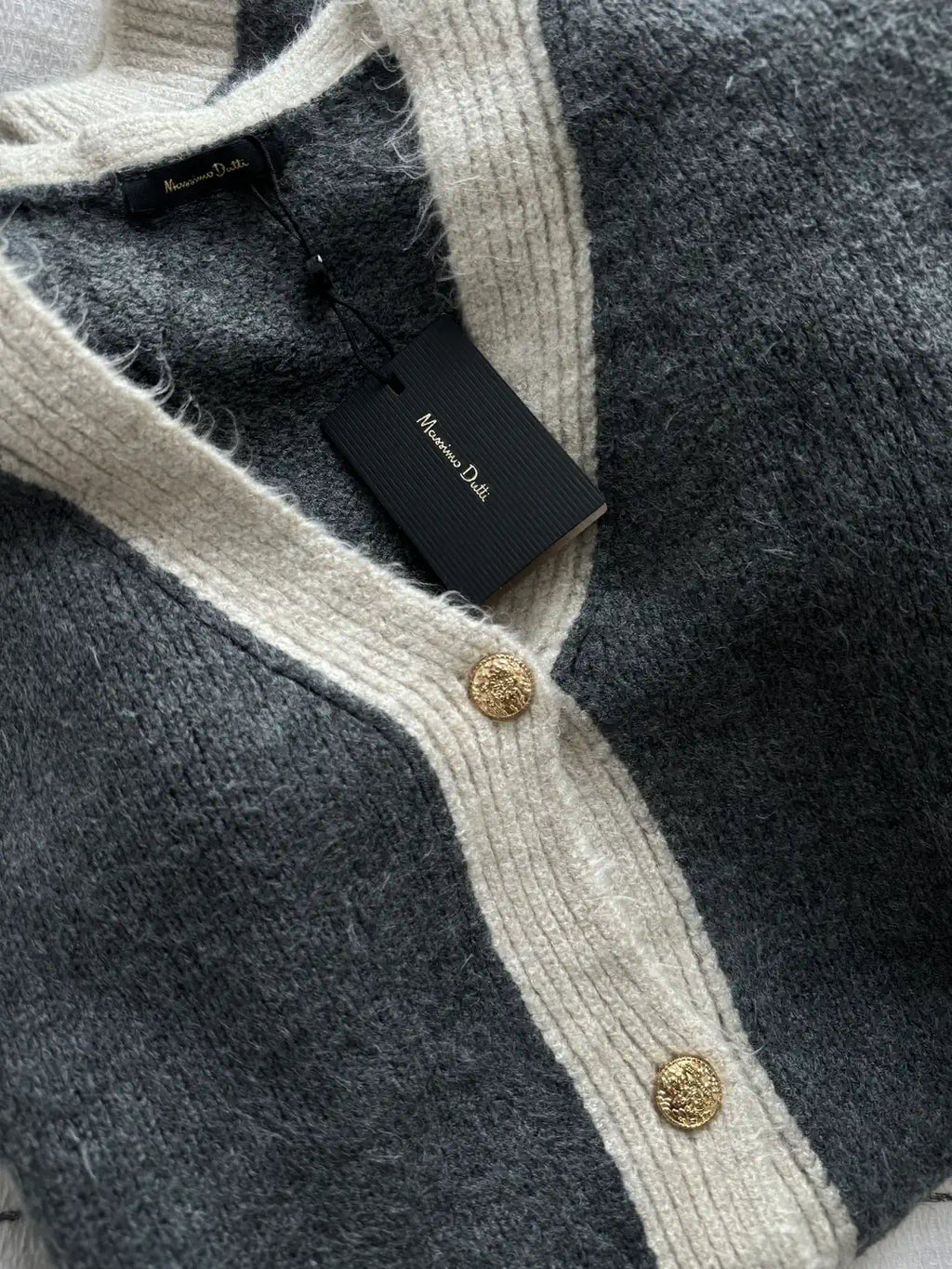 massimo grey cardigan