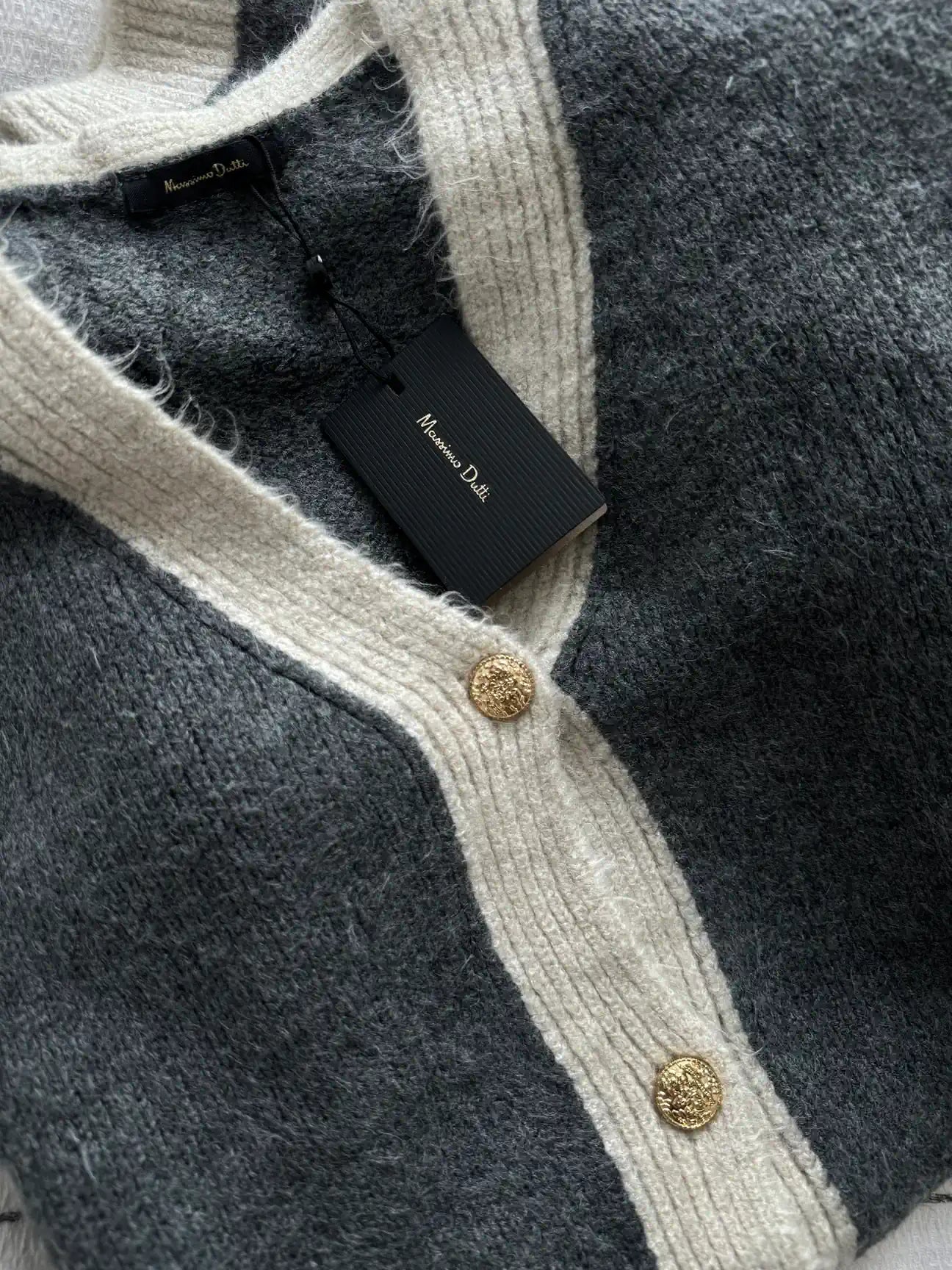 massimo grey cardigan