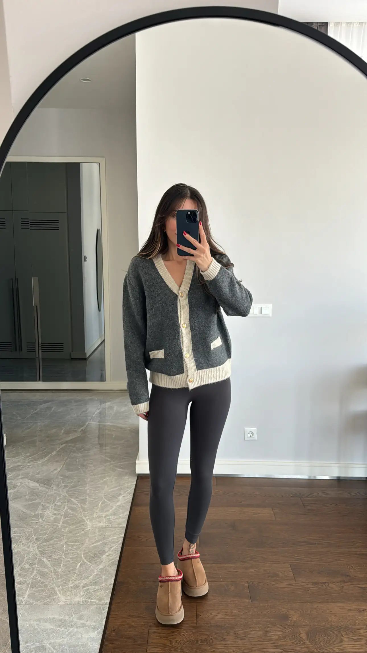 massimo grey cardigan