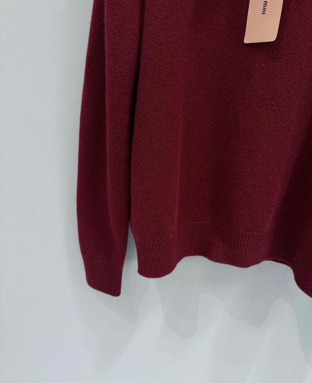 Polo-Neck intarsia logo sweater Cashmere-knit