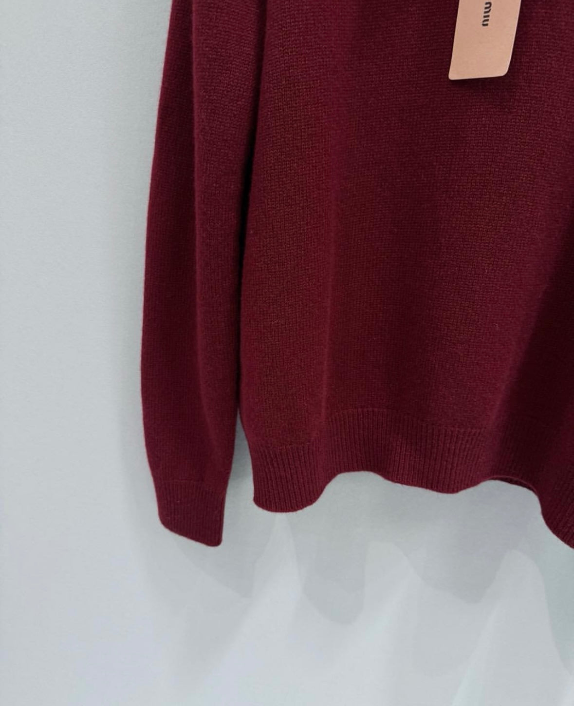 Polo-Neck intarsia logo sweater Cashmere-knit