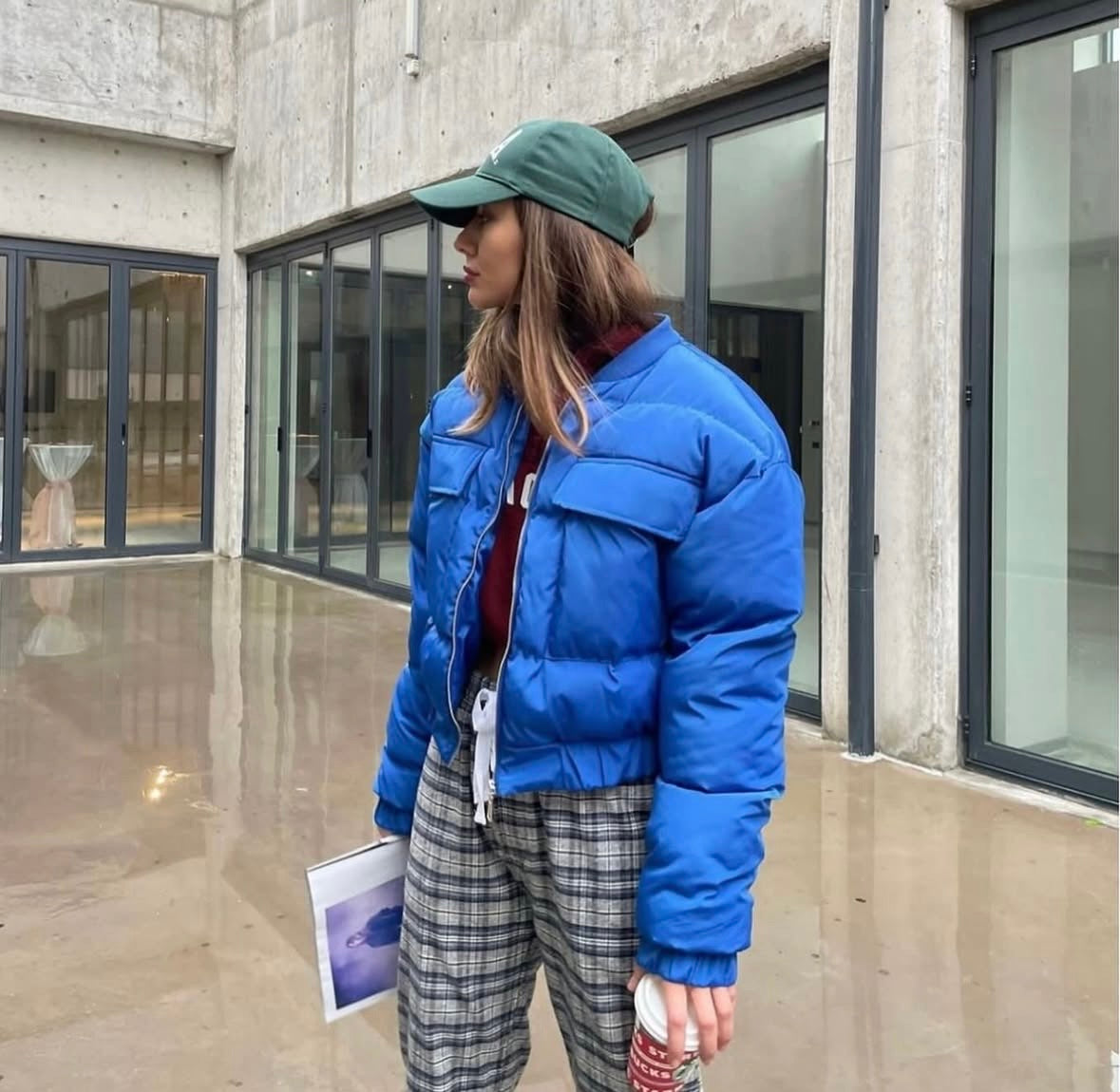 WATER-PROOF BLUE BOMBER JACKET
