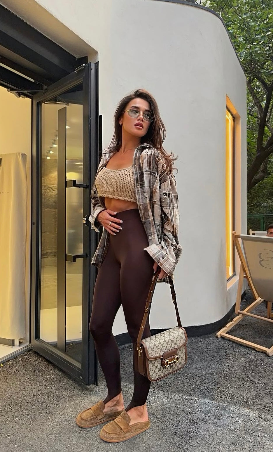 NEW - Front stirrup legging - Brown