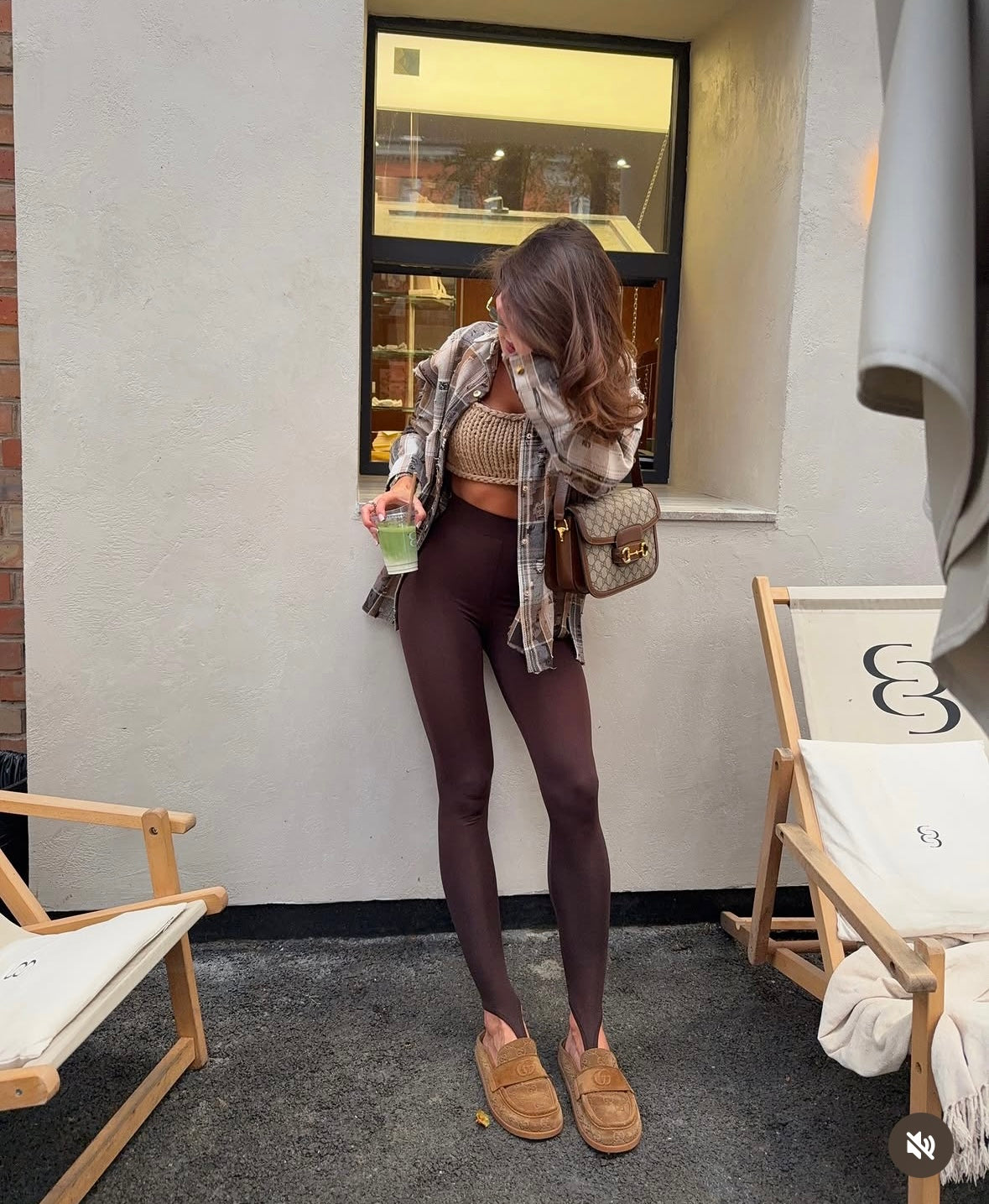 NEW - Front stirrup legging - Brown