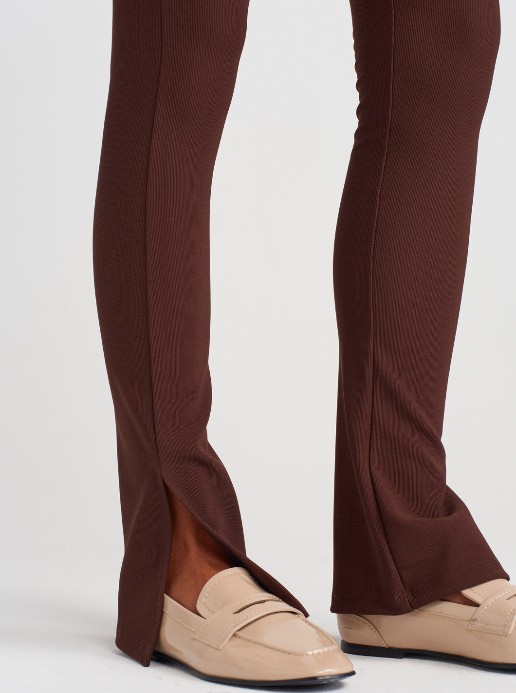Ottoman Tights with Slit Legs-Smoked ( 25-26 trending color)