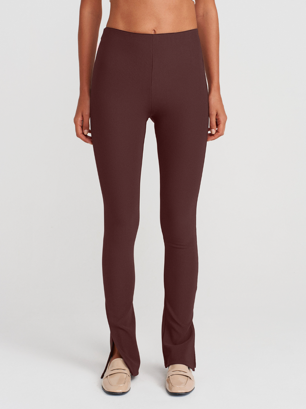 Ottoman Tights with Slit Legs-Smoked ( 25-26 trending color)