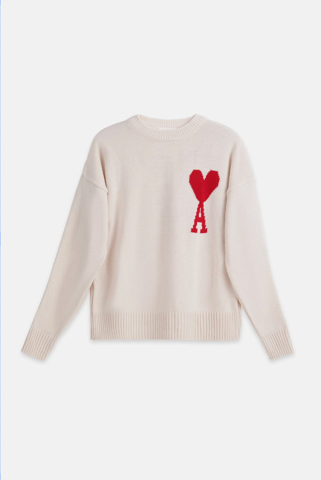 AMI PARIS Cœur virgin wool sweater (UNISEX)