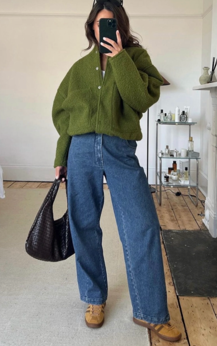 Women Fashion Pockets Oversized Bomber Jacket Coat Vintage Long Sleeve Snap Button Female Clothing Chic Tops