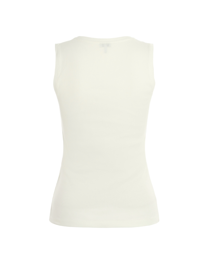 LOEWE-Anagram tank top in cotton  Top in lightweight stretch ribbed cotton.