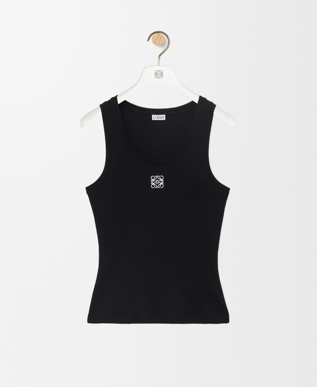LOEWE-Anagram tank top in cotton  Top in lightweight stretch ribbed cotton.