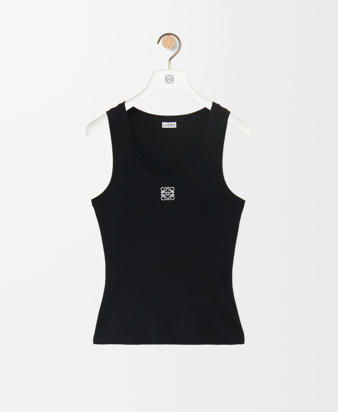 LOEWE-Anagram tank top in cotton  Top in lightweight stretch ribbed cotton.