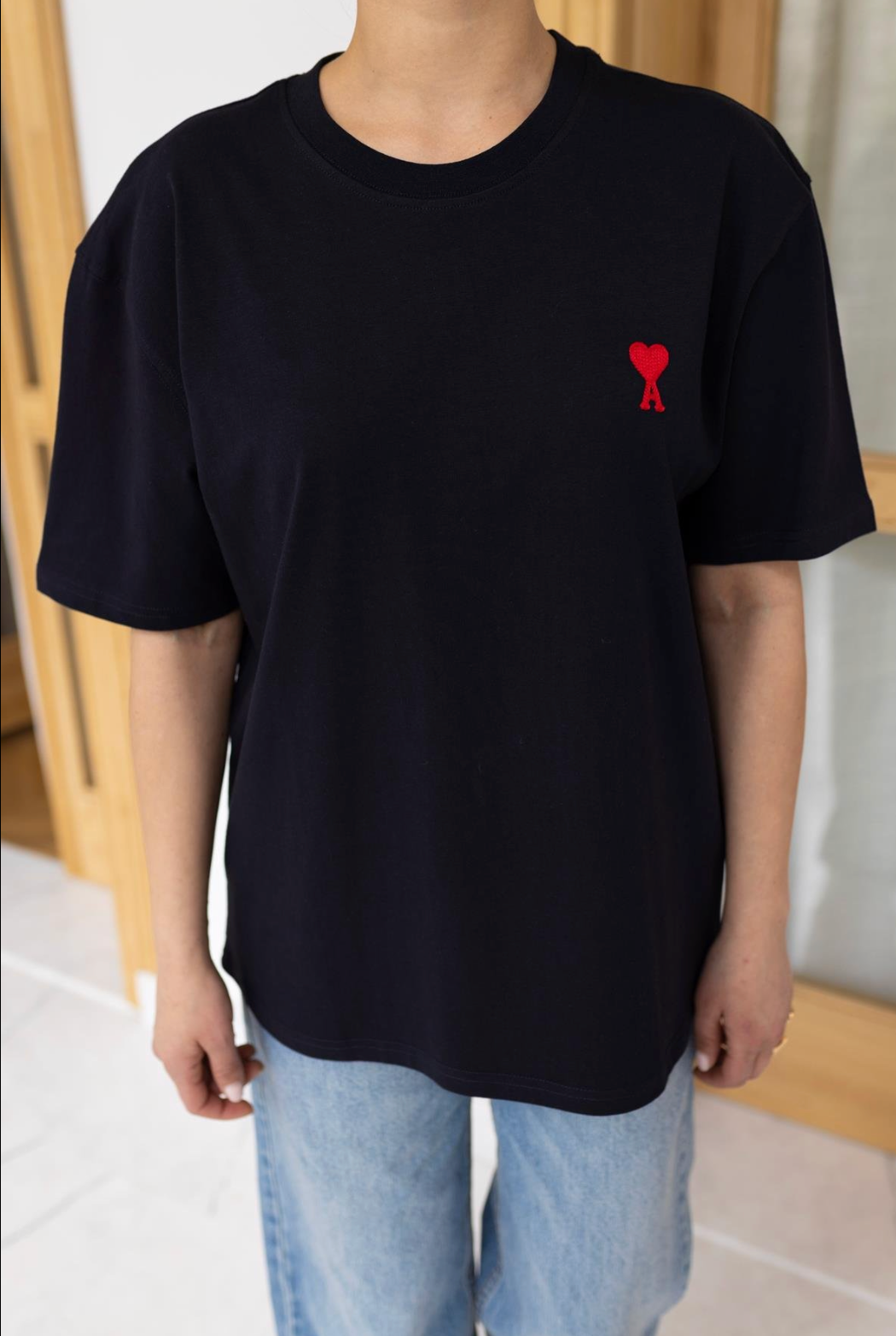 AMI PARIS T-SHIRT - BLACK