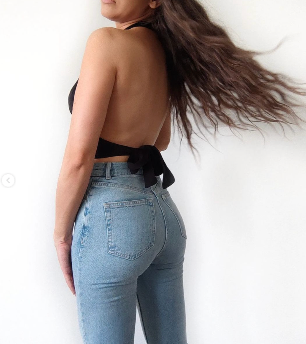Wrapping black top