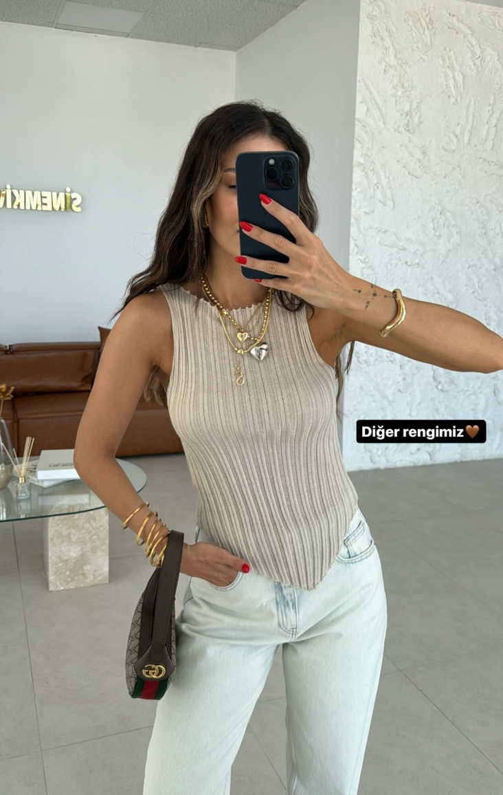 Asymmetrical Transparent Knitted Blouse- 4 COLORS