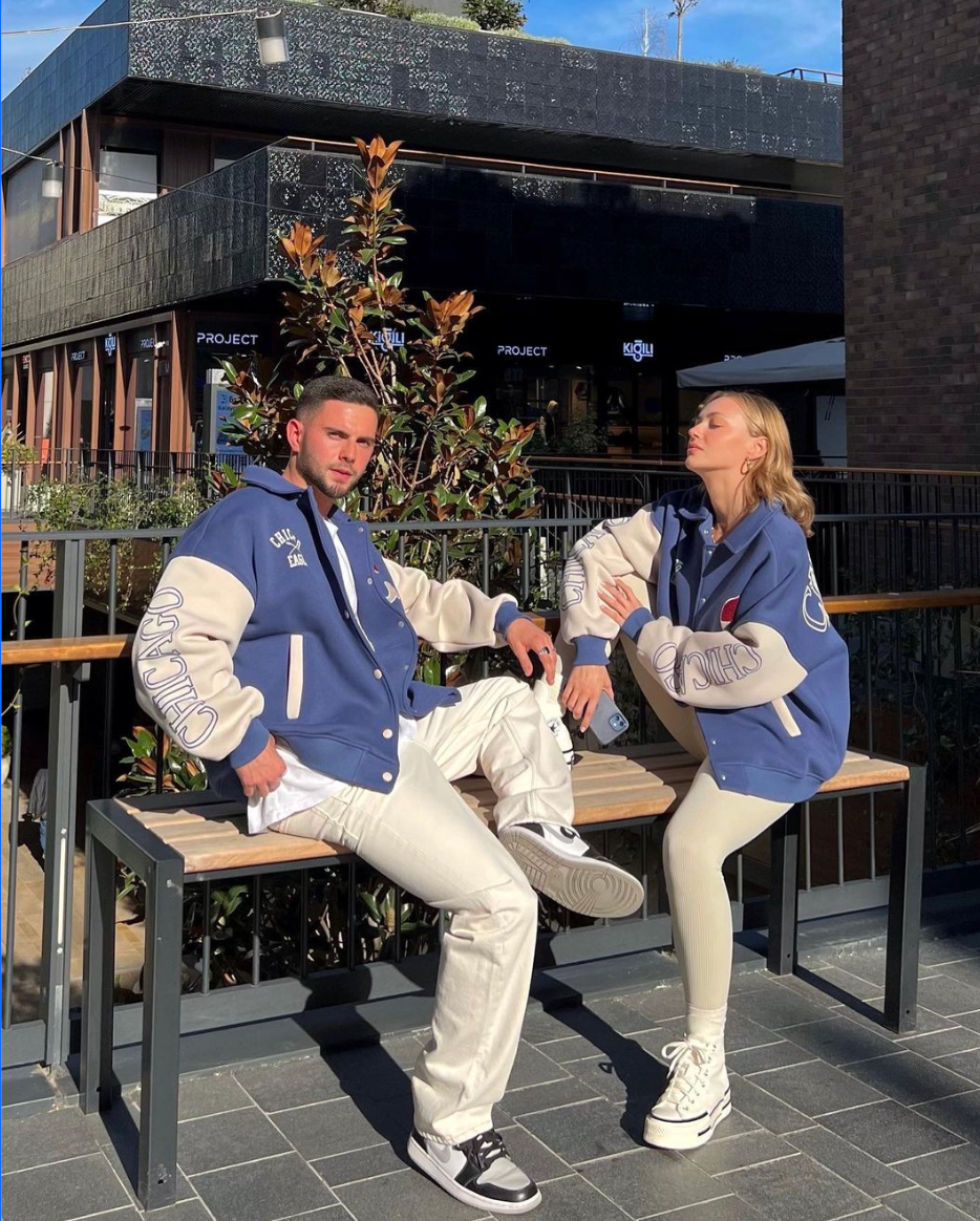 Eagle Indigo Unisex College Jacket