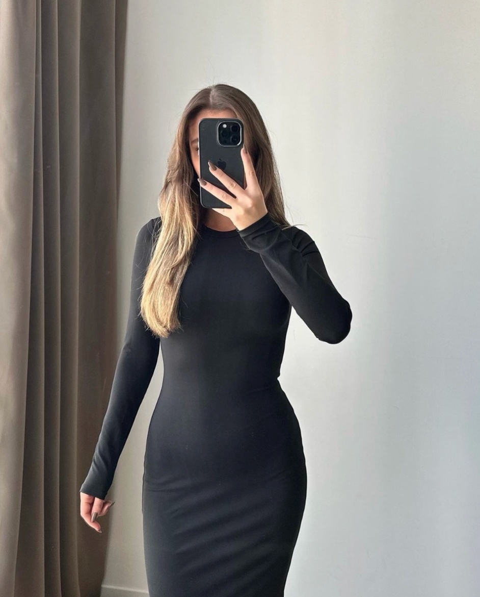 Zara - black maxi dress