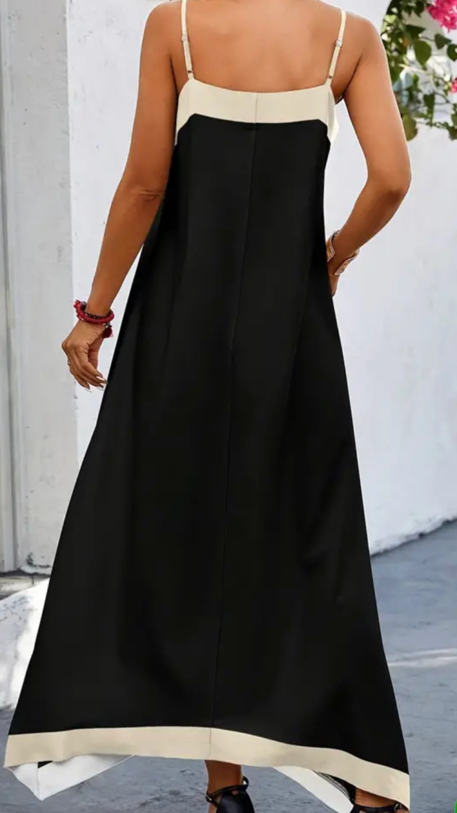 Massimo dutti dress-Dress, Casual V Neck Sleeveless Loose Cami Dress