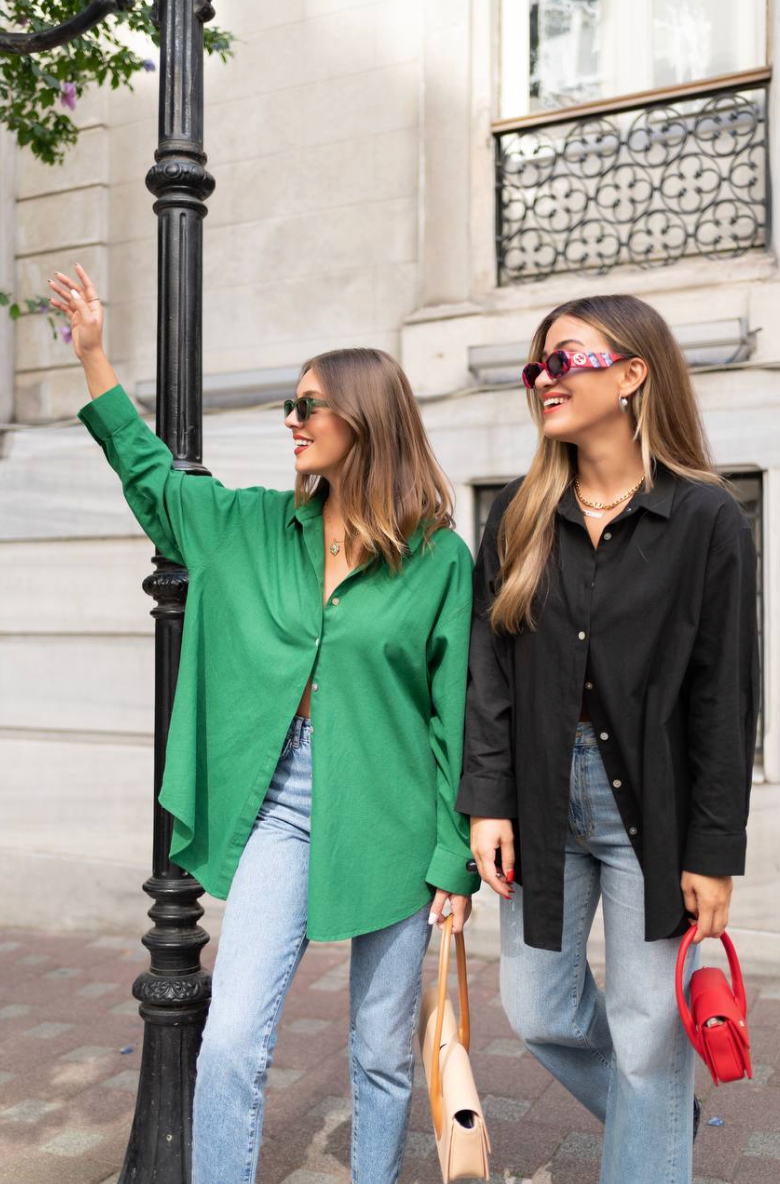 Solid linen oversized Shirts ( not transparent )