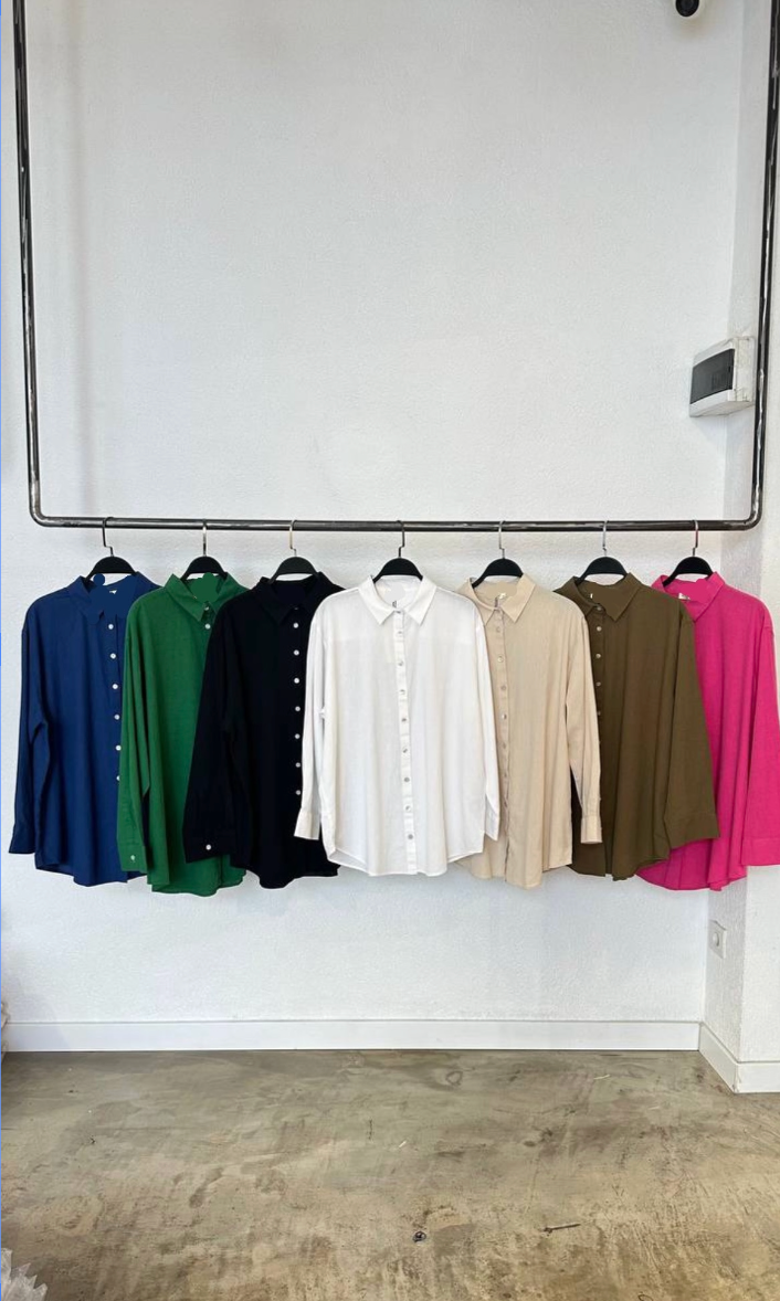 Solid linen oversized Shirts ( not transparent )
