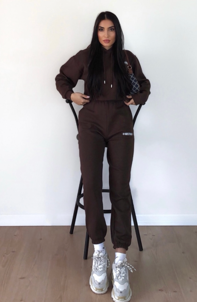 Winter trendy outfit ( 2 pieces ) - BROWN