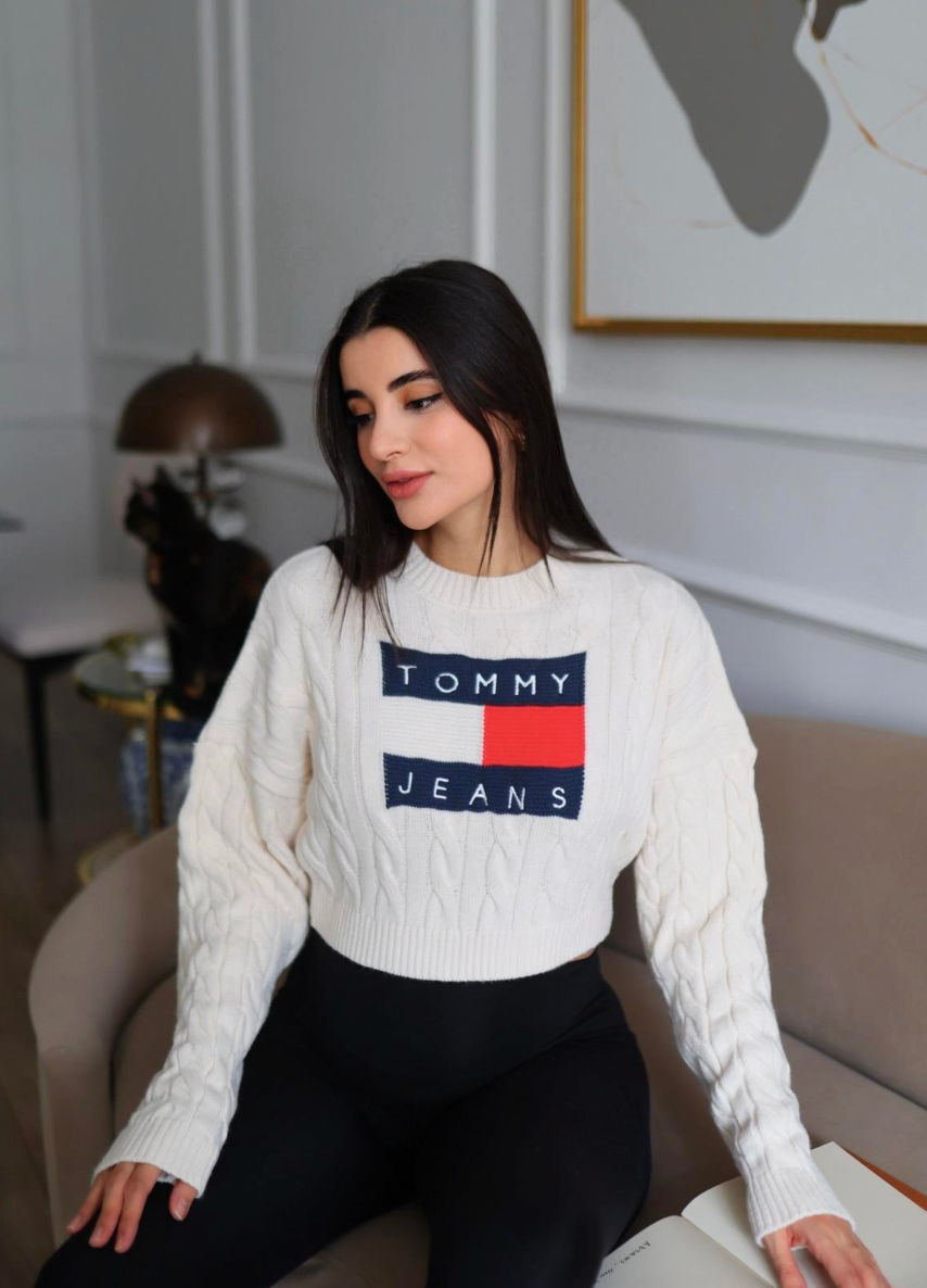 TOMMY crop pullover
