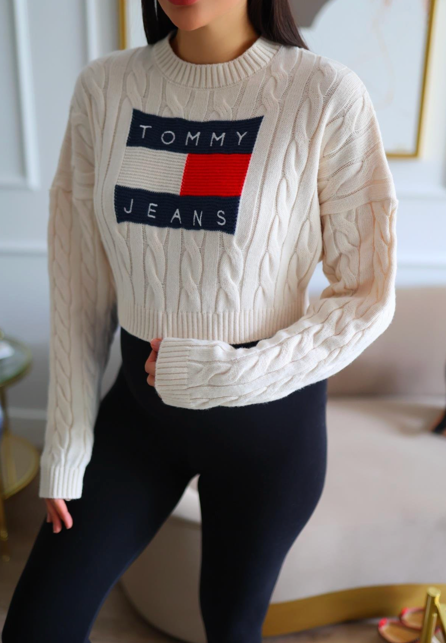 TOMMY crop pullover