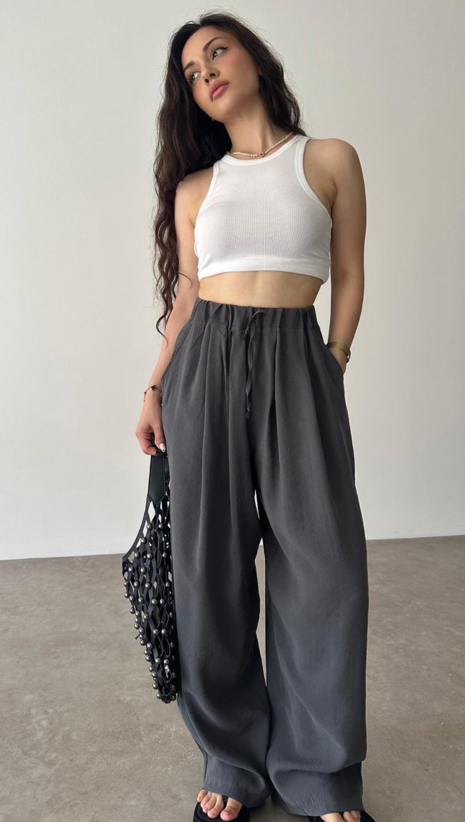 Summer25/26 Linen grey pants